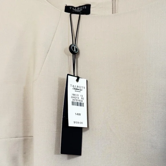 Talbots Women Wool Blend‎ Lined Crew Neck Cap Sleeve Pullover Blouse Top - Picture 3 of 5